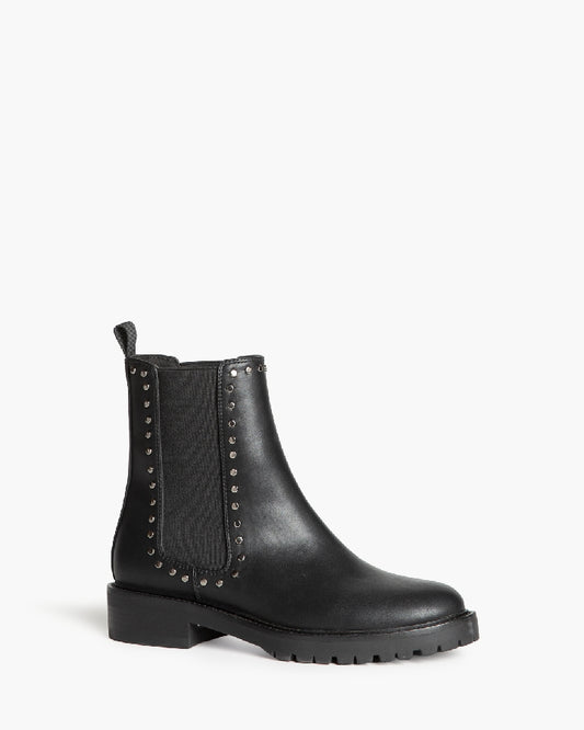 Studded Leather Chelsea Boots