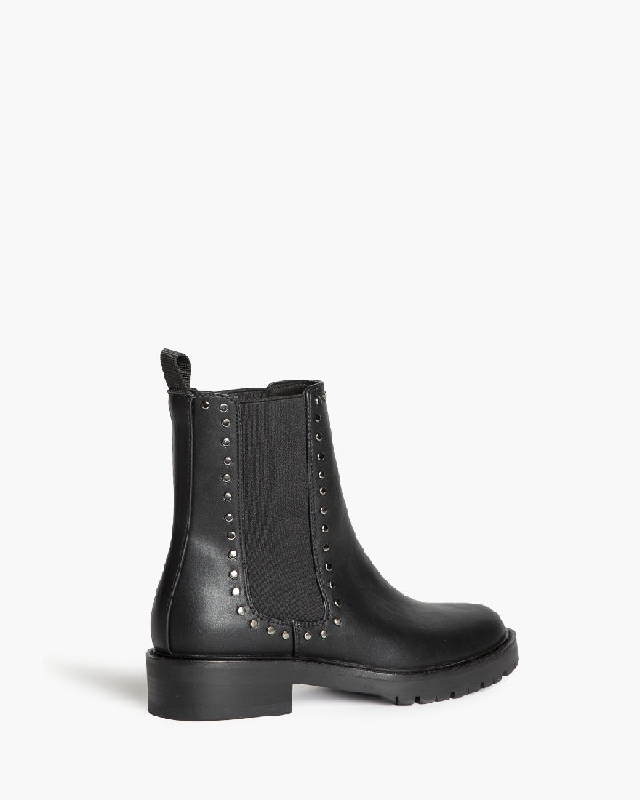 Studded Leather Chelsea Boots