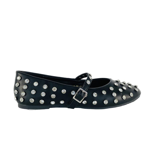 Studded Mary Jane Ballerinas