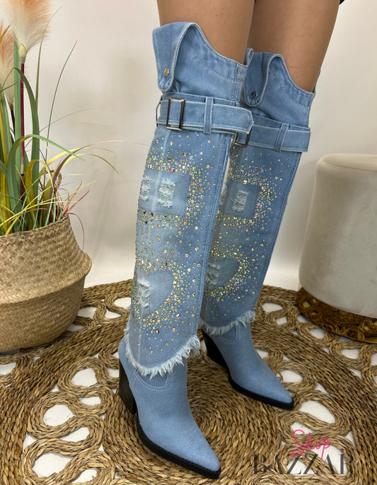 Stylish Jeans Boots